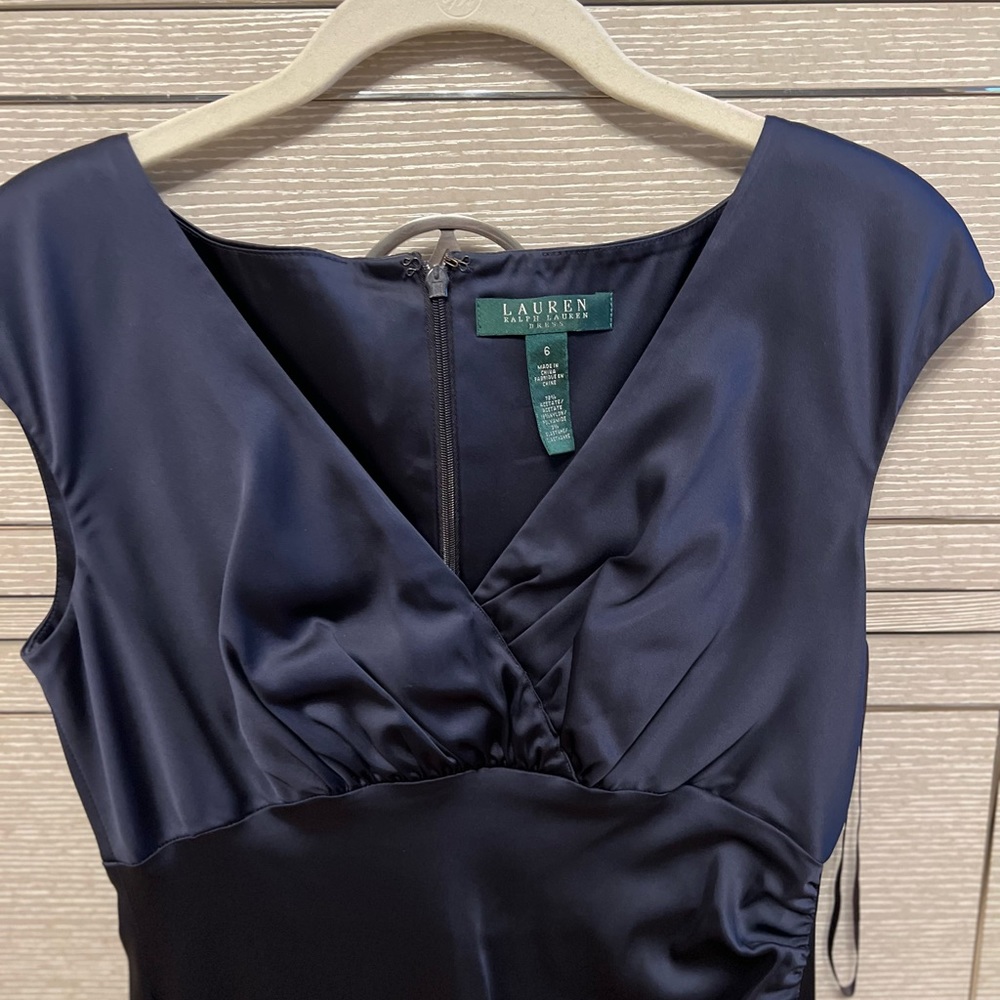 Mint Condition Royal Blue Ralph Lauren Cocktail Dress